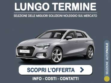 Offerta Berlina AUDI A3 Sportback TFSI e: la quotazione più aggiornata del broker Medicredit Rent per il noleggio a lungo termine [febbraio 2026] Plug-in Hybrid 