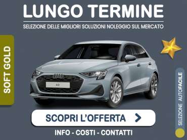 Offerta Berlina Noleggio lungo termine AUDI A3 Sportback 30 TFSI S tronic: l'offerta di MT Motors con valutazione dello scoring finanziario più flessibile Ibrida - benzina (MHEV) 