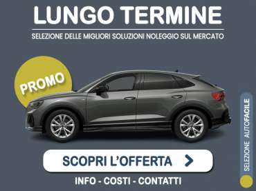 Offerta SUV e CrossOver Noleggio AUDI Q3 Sportback TFSI 110kW S tronic - promo PREMIUM: l'offerta speciale di Medicredit Rent con canone scontato [aprile 2026] Ibrida - benzina (MHEV) 