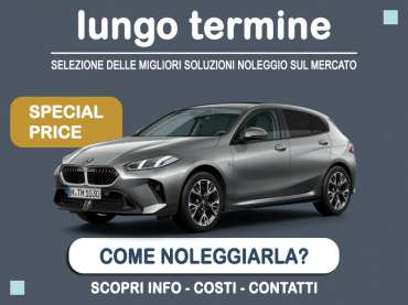Offerta Berlina Noleggio lungo termine BMW SERIE 1 118d MSport Design: scopriamo l'offerta speciale di Medicredit Rent Diesel 