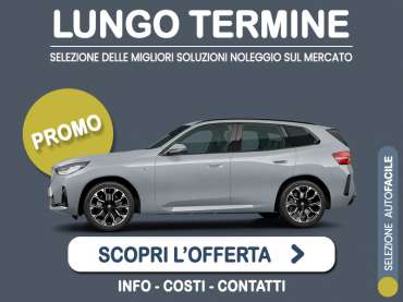 Offerta SUV e CrossOver Noleggio BMW X3 xDrive 20 - promo PREMIUM: l'offerta speciale di Medicredit Rent con canone scontato [aprile 2026] Ibrida - benzina (MHEV) 