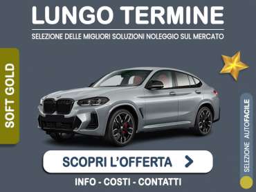 Offerta SUV e CrossOver Noleggio lungo termine BMW X4 xDrive20d 48V M Sport: l'offerta di MT Motors con valutazione dello scoring finanziario più flessibile Ibrida - diesel (MHEV) 