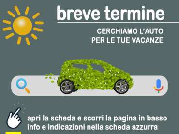 Offerta scegli tu il tipo di vettura Guida al noleggio auto a breve termine: scopriamo l'offerta sostenibile di NOLEGGIO ELETTRICO = info, indicazioni, link utili Elettrica 