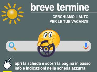 Offerta scegli tu il tipo di vettura Guida al noleggio auto a breve termine: scopriamo DRIVALIA = info, indicazioni, link utili secondo disponibilità 