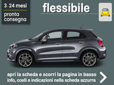 Offerta SUV e CrossOver Noleggio FIAT 500X 1.3 MultiJet Club in pronta consegna: scopri l’offerta flessibile promossa da Medicredit Rent Diesel 
