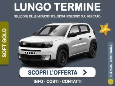 Offerta SUV e CrossOver Noleggio lungo termine FIAT GRANDE PANDA: l'offerta di MT Motors con valutazione dello scoring finanziario più flessibile Benzina 