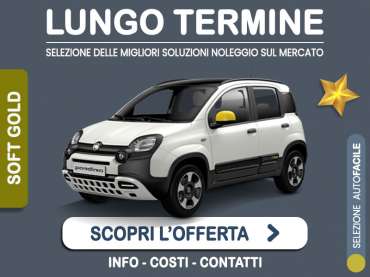 Offerta City car Noleggio lungo termine FIAT PANDINA Hybrid: l'offerta di MT Motors con valutazione dello scoring finanziario più flessibile Ibrida - benzina (MHEV) 