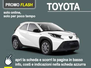 Offerta SUV e CrossOver Noleggio flash TOYOTA AYGO X 1.0 Active = offerta di KINTO One disponibile solo online, in pronta consegna - luglio 2023 Benzina 