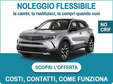Offerta SUV e CrossOver Noleggio flessibile OPEL MOKKA Elegance: l'offerta di Medicredit Rent disponibile anche per segnalati in Crif e soc. neocostituite Benzina 