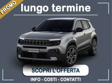 Offerta SUV e CrossOver Noleggio auto in promozione: JEEP AVENGER 1.2 Turbo Altitude = l'offerta speciale del broker Medicredit Rent, con tariffa scontata Benzina 