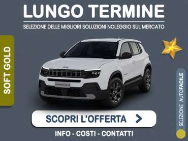 Offerta SUV e CrossOver Noleggio lungo termine JEEP AVENGER a benzina: l'offerta di MT Motors con valutazione dello scoring finanziario più flessibile Benzina 