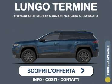 Offerta SUV e CrossOver Noleggio JEEP COMPASS e-Hybrid automatica: l'offerta del broker Medicredit Rent con la formula speciale 