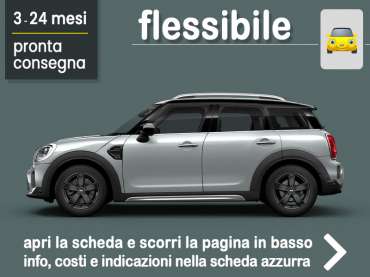 Offerta SUV e CrossOver Noleggio MINI Cooper Essential Countryman in pronta consegna: scopri l’offerta flessibile promossa da Medicredit Rent Benzina 