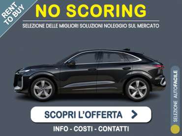 Offerta SUV e CrossOver Noleggio no scoring AUDI Q3 Sportback 35 TFSI S tronic: l'offerta RENT TO BUY 2026 del broker MT Motors, con possibilità di acquisto a tariffa agevolata Benzina 