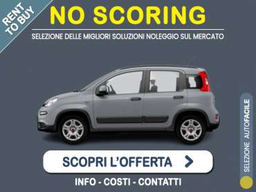 Offerta City car Noleggio no scoring FIAT PANDA 1.0 70CV Hybrid City Life: l'offerta RENT TO BUY 2026 del broker MT Motors, con possibilità di acquisto a tariffa agevolata Ibrida - benzina (MHEV) 