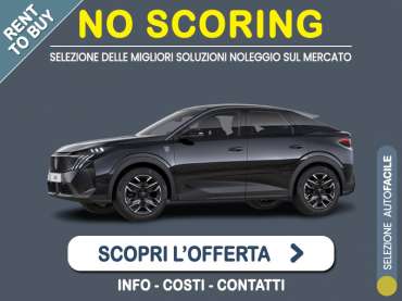 Offerta SUV e CrossOver Noleggio no scoring PEUGEOT 3008 Hybrid: l'offerta RENT TO BUY 2026 del broker MT Motors, con possibilità di acquisto a tariffa agevolata Ibrida - benzina (MHEV) 