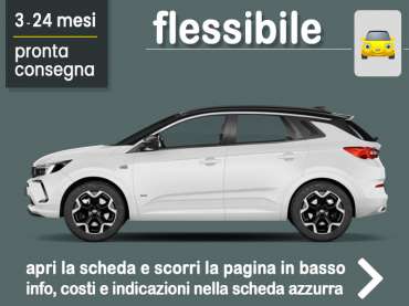 Offerta SUV e CrossOver Noleggio OPEL GRANDLAND 1.2 Benzina 130cv GS Line MT6 in pronta consegna: scopri l’offerta flessibile promossa da Medicredit Rent Benzina 