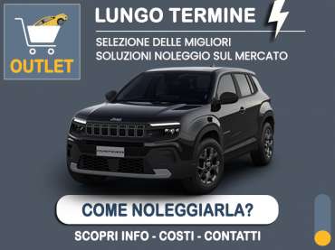 Offerta SUV e CrossOver Noleggio JEEP AVENGER ELECTRIC SUMMIT = la quotazione Outlet del broker Medicredit Rent con canone ridotto e auto in pronta consegna Elettrica 