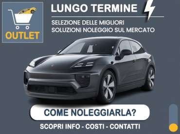 Offerta SUV e CrossOver Noleggio PORSCHE MACAN 4 electric = la quotazione Outlet del broker Medicredit Rent con canone ridotto e auto in pronta consegna Elettrica 