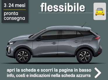 Offerta SUV e CrossOver Noleggio PEUGEOT 2008 BlueHDi 130 S&S EAT8 Allure in pronta consegna: scopri l’offerta flessibile promossa da Medicredit Rent Diesel 