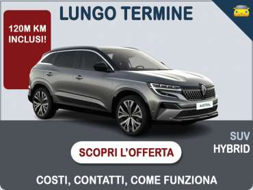 Offerta SUV e CrossOver Noleggio RENAULT AUSTRAL evolution mild hybrid 160 auto: scopriamo l'offerta promossa dal broker Medicredit Rent Ibrida - benzina (MHEV) 