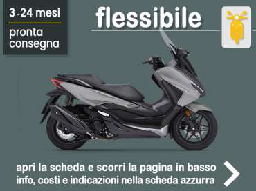 Offerta Scooter Noleggio scooter Honda Forza 350 in pronta consegna: scopri l’offerta flessibile promossa da Medicredit Rent Benzina 