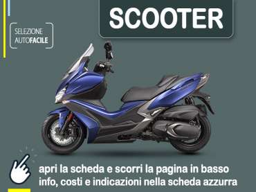 Offerta Scooter Noleggio scooter KYMCO Xciting S 400: come prenotare un noleggio mensile - plurimensile Benzina 