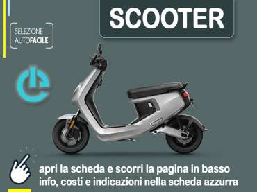Offerta Scooter Noleggio scooter NIU MQi Sport: come prenotare un noleggio mensile - plurimensile Elettrica 
