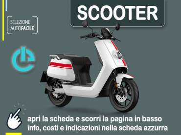 Offerta Scooter Noleggio scooter NIU NQi PRO: come prenotare un noleggio mensile - plurimensile Elettrica 