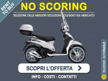 Offerta Scooter Noleggio scooter no scoring: PIAGGIO LIBERTY 125 con parabrezza e bauletto - l'offerta 