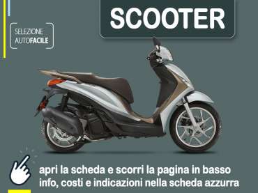 Offerta Scooter Noleggio scooter PIAGGIO Medley 125 a lungo termine: miglior offerta selezionata Benzina 
