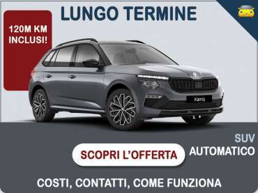 Offerta SUV e CrossOver Noleggio ŠKODA KAMIQ 1.0 TSI Black Dots DSG: scopriamo l'offerta promossa dal broker Medicredit Rent Benzina 