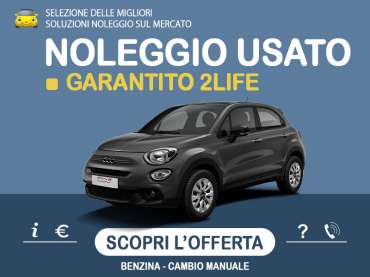 Offerta SUV e CrossOver Noleggio usato: FIAT 500X 1.0 T3 Lounge - scopriamo l'offerta promossa da Medicredit Rent Benzina 
