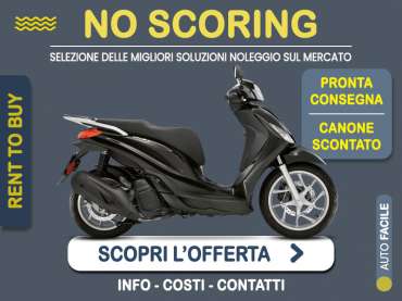 Offerta Scooter PIAGGIO MEDLEY 125: noleggio no scoring - l'offerta RENT TO BUY del broker MT Motors, con possibilità di acquisto a tariffa agevolata Benzina 