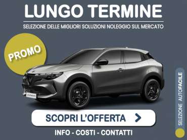 Offerta SUV e CrossOver Promo noleggio ALFA ROMEO JUNIOR ibrida: l'offerta speciale di Medicredit Rent riservata ai Privati, con km illimitati Ibrida - benzina (MHEV) 