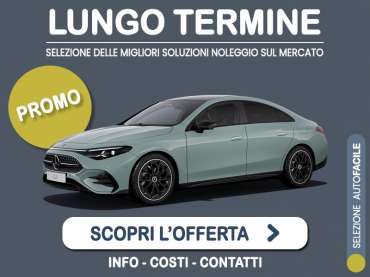 Offerta Berlina Promo noleggio MERCEDES-BENZ CLA COUPÉ 180: l'offerta speciale di Medicredit Rent con canone scontato [valida fino al 30 giugno 2026] Ibrida - benzina (MHEV) 