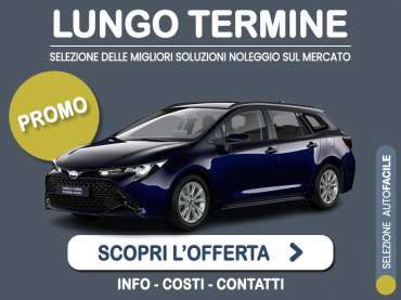 Offerta Station wagon Promo noleggio TOYOTA COROLLA Touring Sports 1.8 Hybrid: l'offerta speciale di Medicredit Rent con canone scontato [primavera 2026] Full Hybrid 