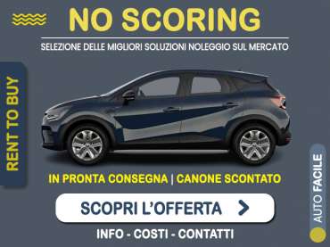 Offerta SUV e CrossOver RENAULT CAPTUR TCe (90CV) Intense: noleggio no scoring - l'offerta RENT TO BUY del broker MT Motors, con possibilità di acquisto a tariffa agevolata Benzina 