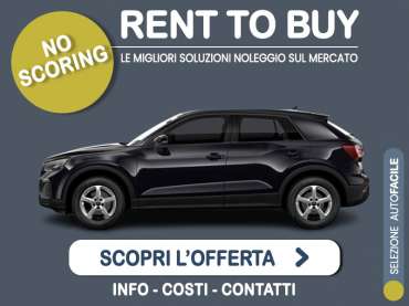 Offerta SUV e CrossOver Rent to buy AUDI Q2 35 TFSI S tronic: l'offerta no scoring di Medicredit Rent - in pronta consegna Benzina 