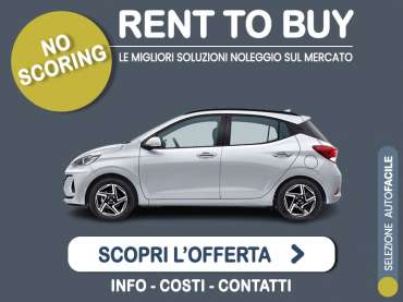 Offerta City car Rent to buy HYUNDAI i10 1.0 a benzina: l'offerta no scoring di Medicredit Rent - in pronta consegna Benzina 