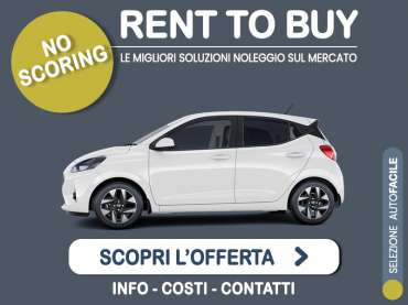 Offerta City car Rent to buy HYUNDAI i10 1.0 a benzina: l'offerta no scoring di Medicredit Rent - in pronta consegna Benzina 