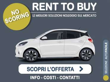 Offerta City car Rent to buy HYUNDAI i10 1.0 a benzina: l'offerta no scoring di Medicredit Rent - in pronta consegna Benzina 