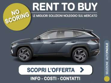 Offerta SUV e CrossOver Rent to buy HYUNDAI TUCSON 1.6 T-GDI: l'offerta no scoring di Medicredit Rent - in pronta consegna Ibrida - benzina (MHEV) 