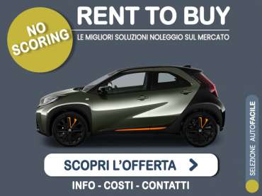 Offerta City car Rent to buy TOYOTA AYGO X 1.0 VVT-i: l'offerta no scoring di Medicredit Rent - in pronta consegna Benzina 