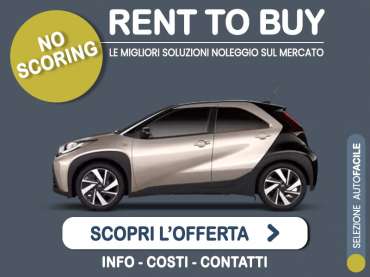 Offerta City car Rent to buy TOYOTA AYGO X 1.0 VVT-i: l'offerta no scoring di Medicredit Rent - in pronta consegna Benzina 