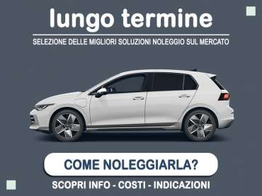 Offerta Berlina Come noleggiare una nuova VOLKSWAGEN GOLF eHybrid e quanto costa? Scopriamo la soluzione NOLEGGIO VOLKSWAGEN per possessori di P.IVA e Società Plug-in Hybrid 