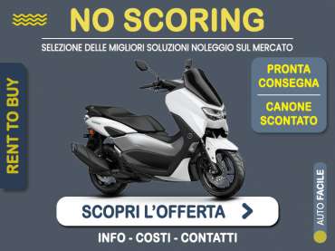 Offerta Scooter YAMAHA NMAX 125: noleggio no scoring - l'offerta RENT TO BUY del broker MT Motors, con possibilità di acquisto a tariffa agevolata Benzina 