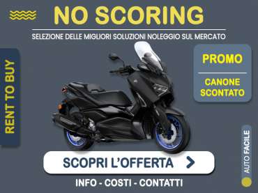 Offerta Scooter YAMAHA XMAX 300: noleggio no scoring - l'offerta RENT TO BUY del broker MT Motors, con possibilità di acquisto a tariffa agevolata Benzina 