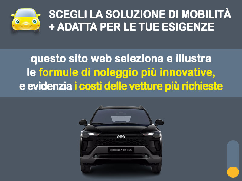 Offerta SUV e CrossOver TOYOTA COROLLA CROSS 2.0 Hybrid E-CVT Trend: noleggio no scoring - l'offerta RENT TO BUY del broker MT Motors, con possibilità di acquisto a tariffa agevolata Full Hybrid  foto 1