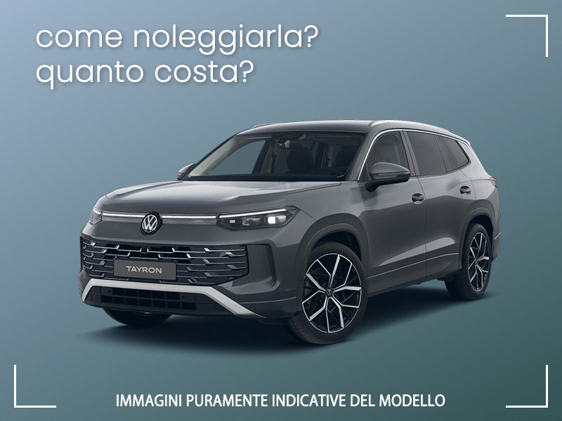 Offerta SUV e CrossOver Come noleggiare una nuova VOLKSWAGEN TAYRON plug-in hybrid e quanto costa? Scopriamo la soluzione NOLEGGIO VOLKSWAGEN per possessori di P.IVA e Società Plug-in Hybrid  foto 1
